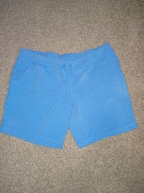 Danskin Now Light Blue Drawstring Athletic Shorts